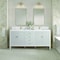 James Martin Vanities 72'' Vanity, Bright White w/ Single Hole 3 CM White Zeus Quartz Top & Backsplash 485-V72-BW-1WZ - alternate 4